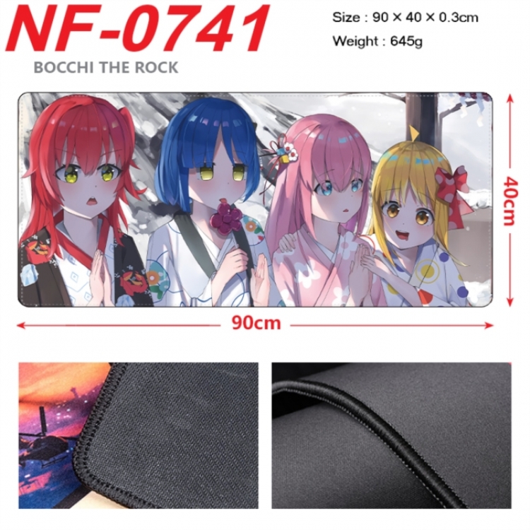 BOCCHI THE ROCK! Anime peripheral lock edge mouse pad 90X40cm