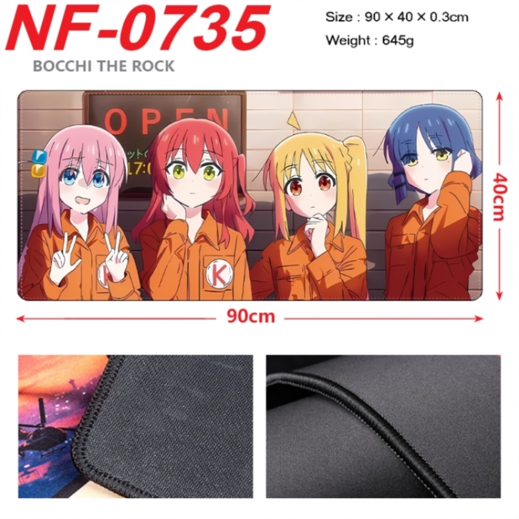 BOCCHI THE ROCK! Anime peripheral lock edge mouse pad 90X40cm