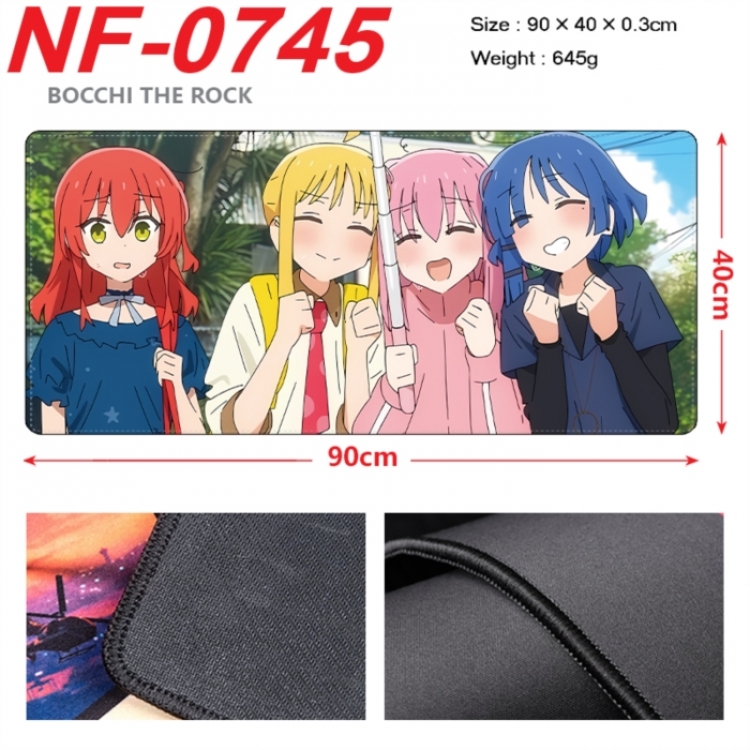 BOCCHI THE ROCK! Anime peripheral lock edge mouse pad 90X40cm