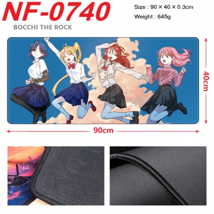 BOCCHI THE ROCK! Anime peripheral lock edge mouse pad 90X40cm
