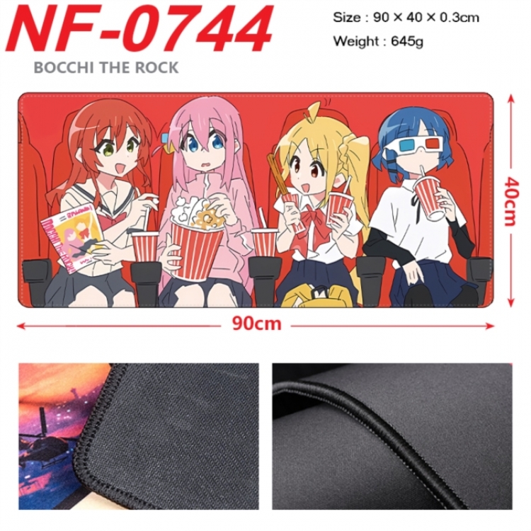 BOCCHI THE ROCK! Anime peripheral lock edge mouse pad 90X40cm