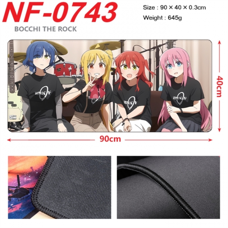BOCCHI THE ROCK! Anime peripheral lock edge mouse pad 90X40cm