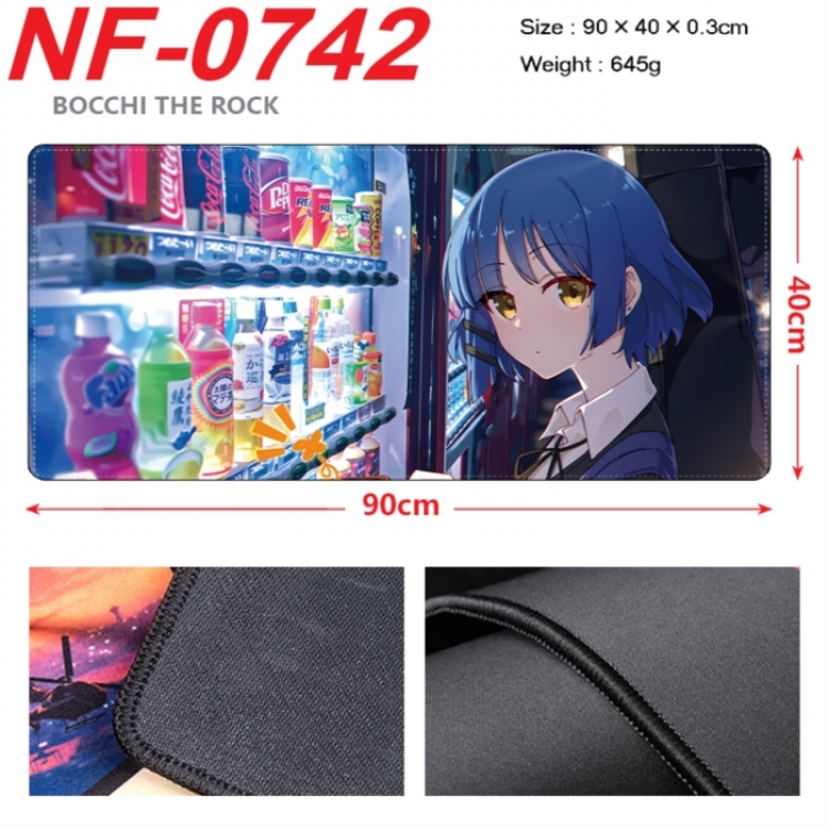 BOCCHI THE ROCK! Anime peripheral lock edge mouse pad 90X40cm