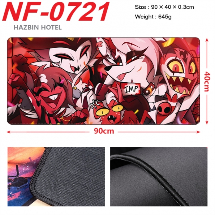 Hazbin Hotel Anime peripheral lock edge mouse pad 90X40cm