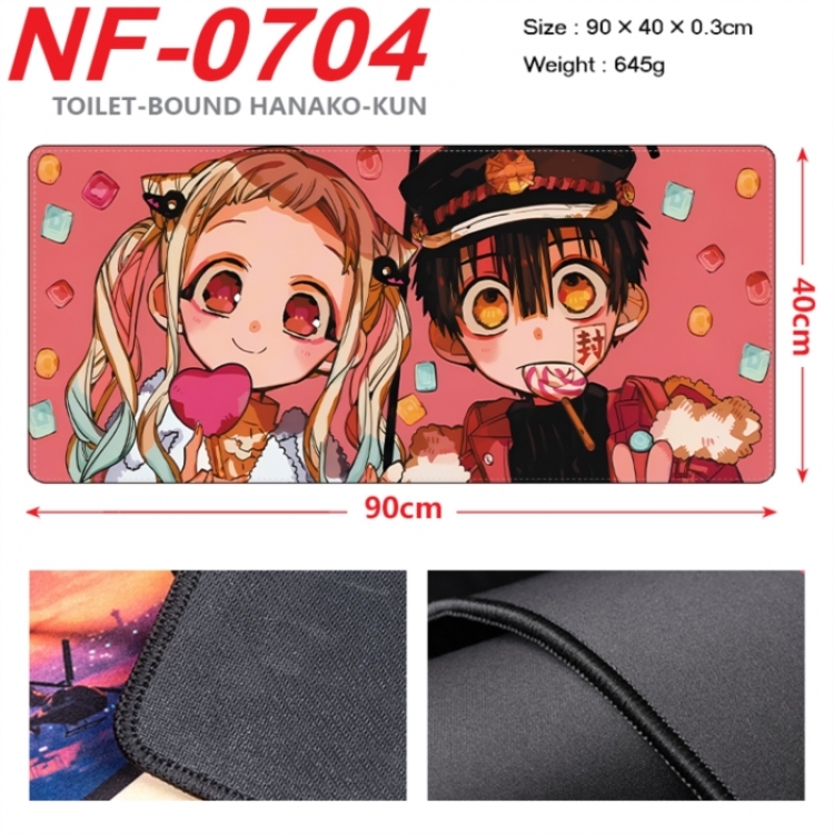 Toilet-bound Hanako-kun Anime peripheral lock edge mouse pad 90X40cm