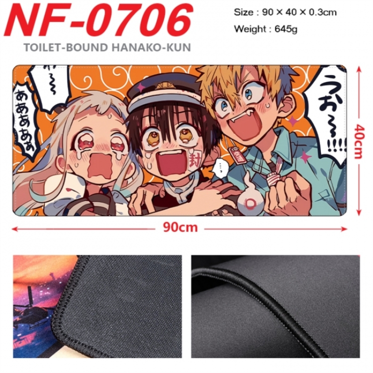 Toilet-bound Hanako-kun Anime peripheral lock edge mouse pad 90X40cm