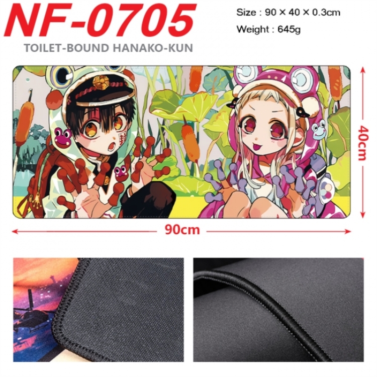 Toilet-bound Hanako-kun Anime peripheral lock edge mouse pad 90X40cm