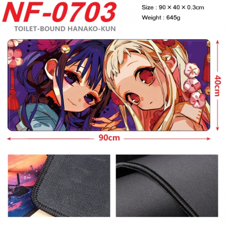 Toilet-bound Hanako-kun Anime peripheral lock edge mouse pad 90X40cm