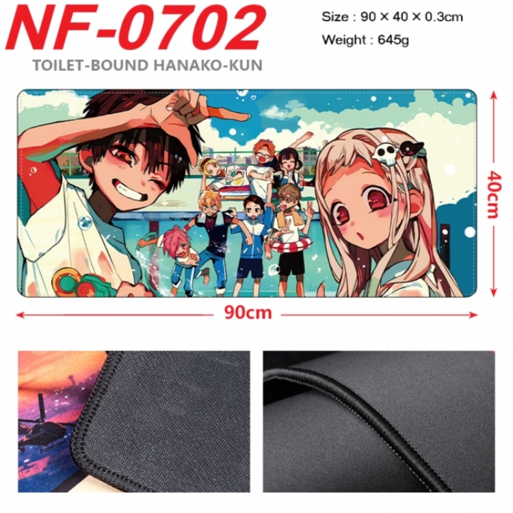 Toilet-bound Hanako-kun Anime peripheral lock edge mouse pad 90X40cm