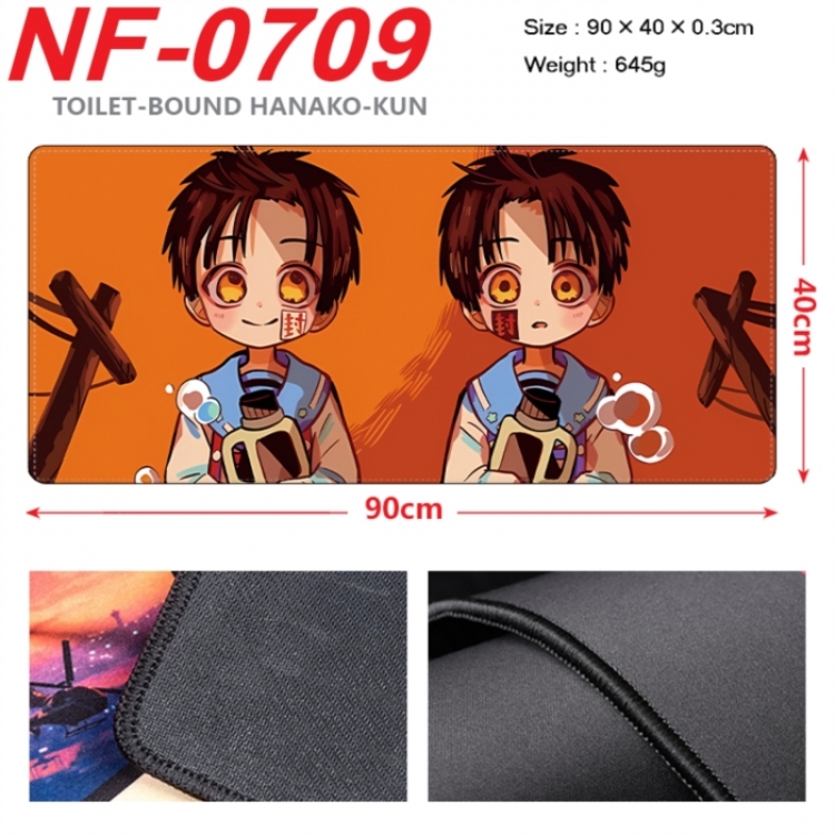 Toilet-bound Hanako-kun Anime peripheral lock edge mouse pad 90X40cm