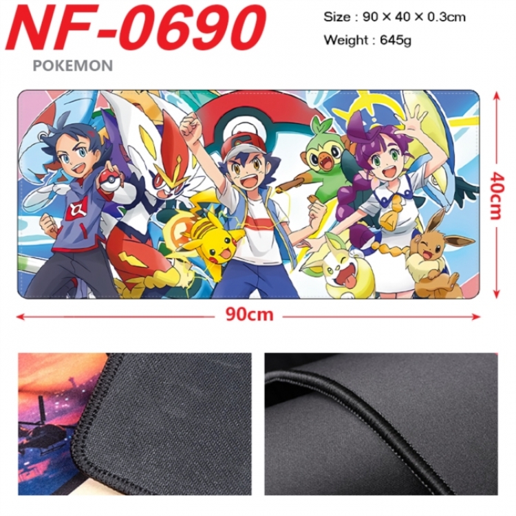 Pokemon Anime peripheral lock edge mouse pad 90X40cm
