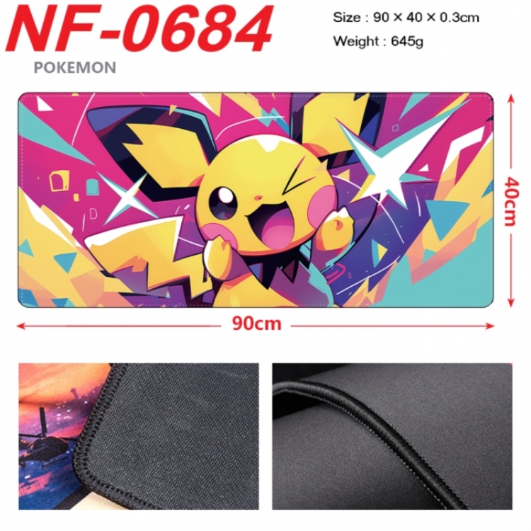 Pokemon Anime peripheral lock edge mouse pad 90X40cm