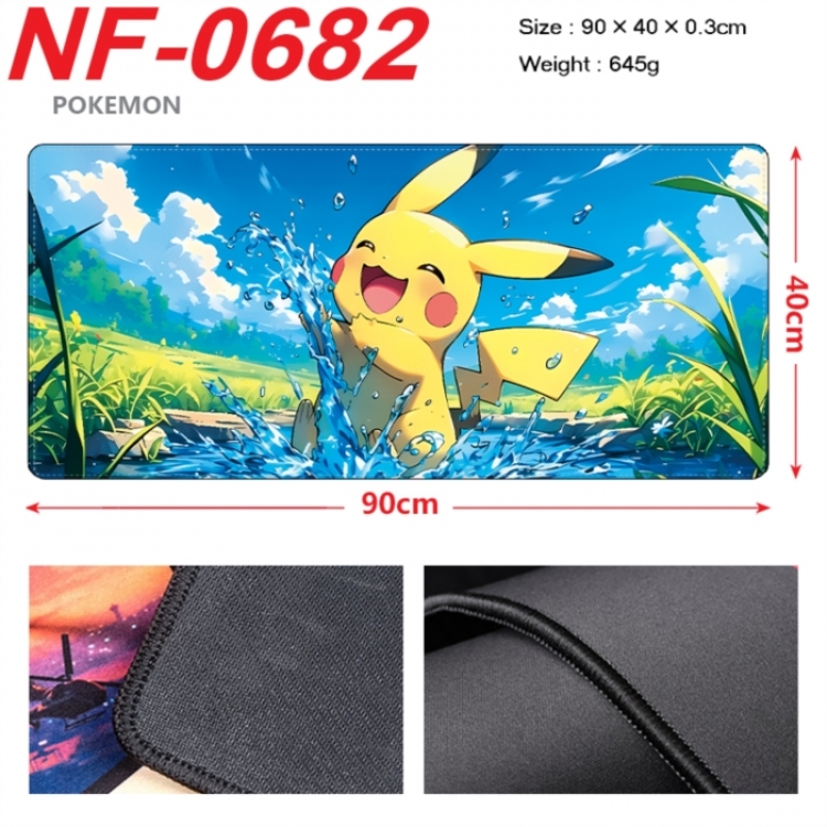 Pokemon Anime peripheral lock edge mouse pad 90X40cm