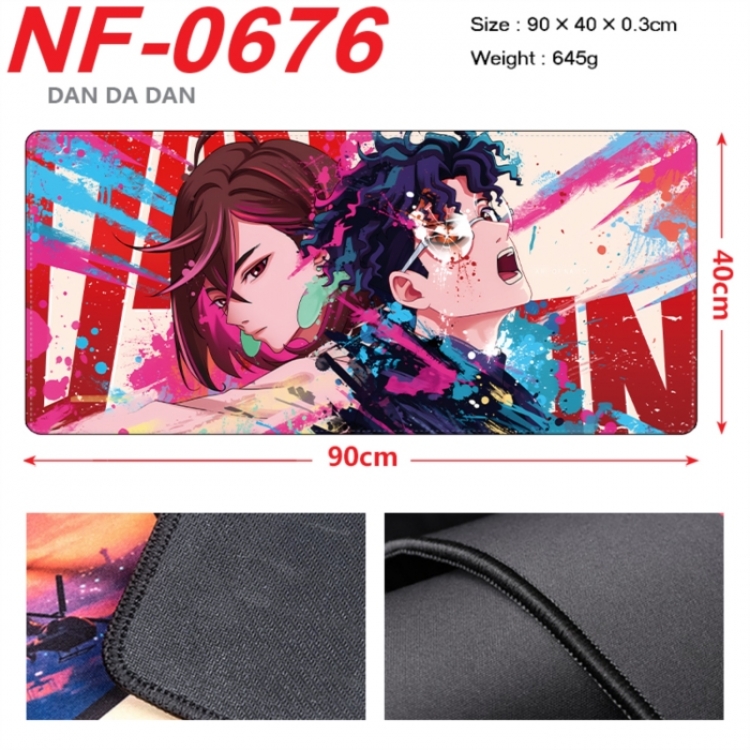 Dandadan Anime peripheral lock edge mouse pad 90X40cm