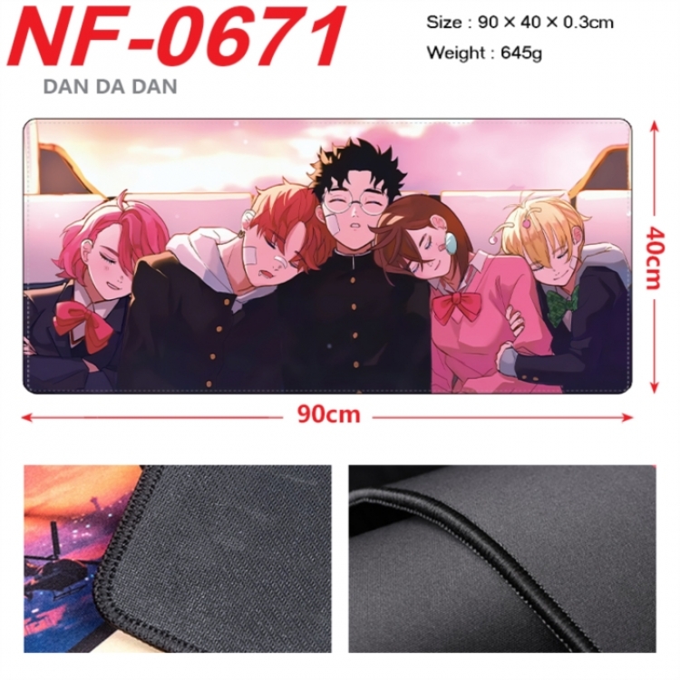 Dandadan Anime peripheral lock edge mouse pad 90X40cm