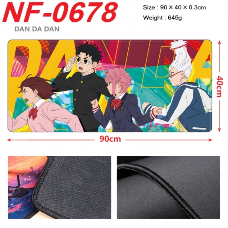 Dandadan Anime peripheral lock edge mouse pad 90X40cm
