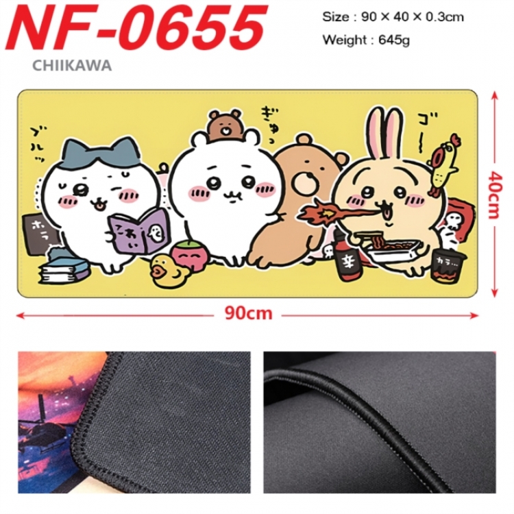 Chiikawa Anime peripheral lock edge mouse pad 90X40cm