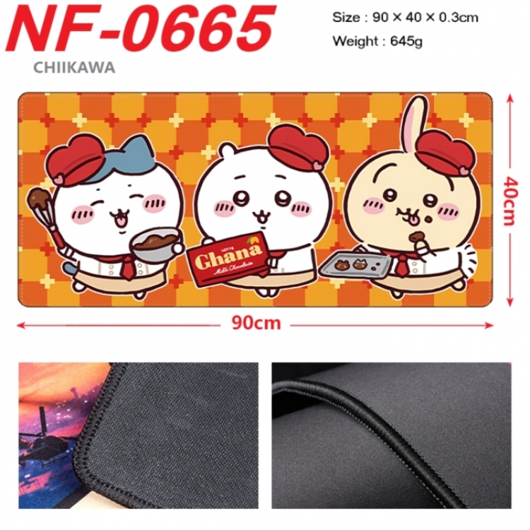Chiikawa Anime peripheral lock edge mouse pad 90X40cm