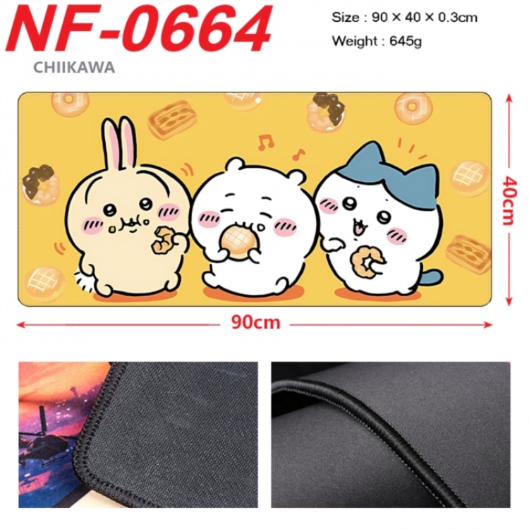 Chiikawa Anime peripheral lock edge mouse pad 90X40cm