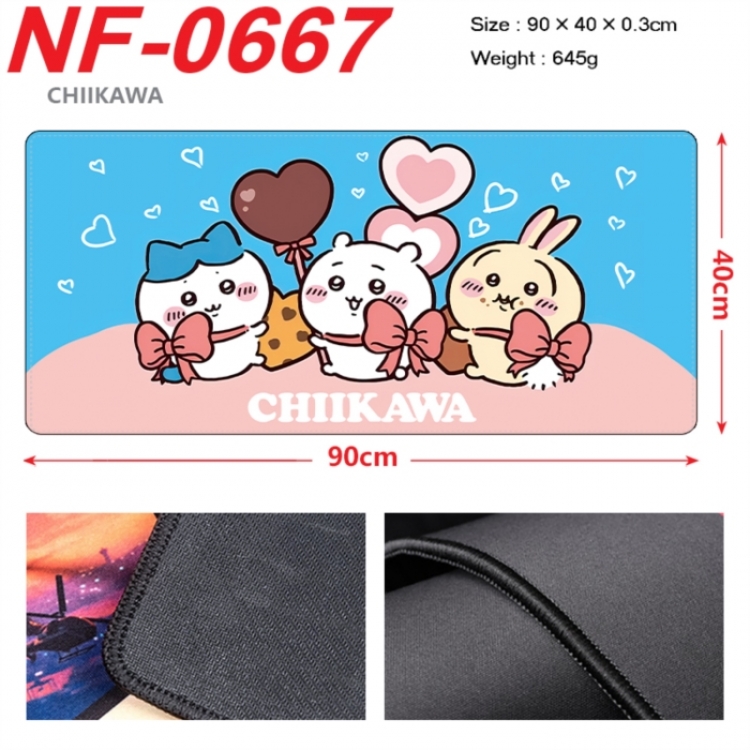 Chiikawa Anime peripheral lock edge mouse pad 90X40cm