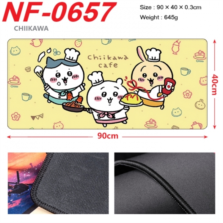 Chiikawa Anime peripheral lock edge mouse pad 90X40cm