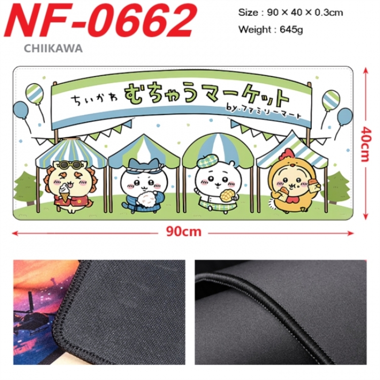 Chiikawa Anime peripheral lock edge mouse pad 90X40cm