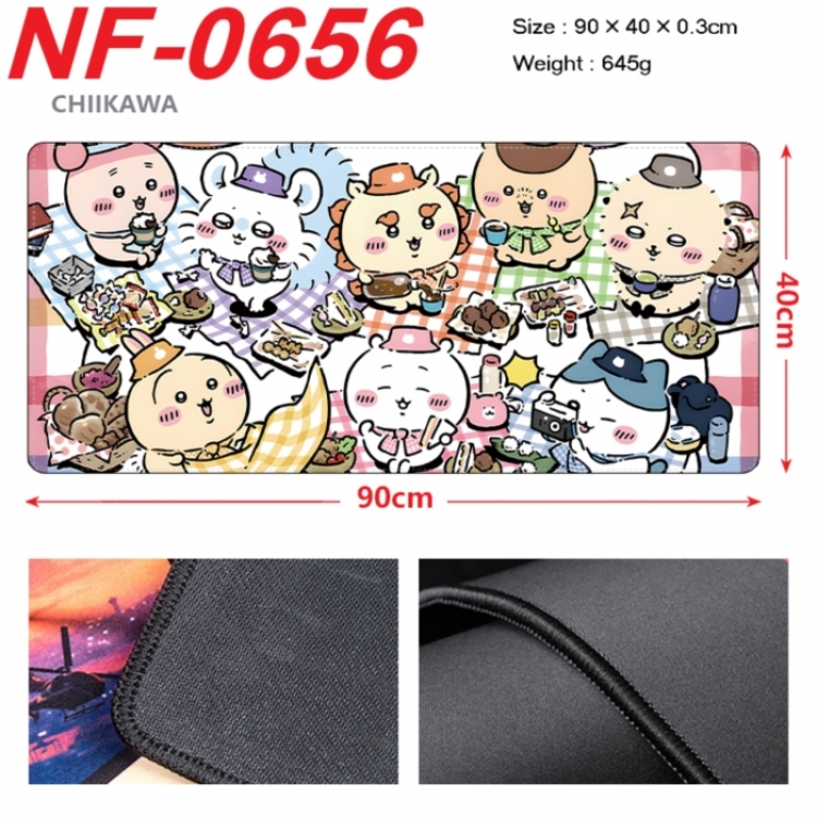 Chiikawa Anime peripheral lock edge mouse pad 90X40cm