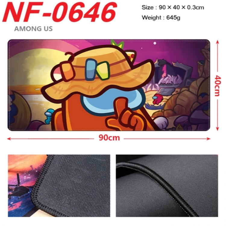 Among us Anime peripheral lock edge mouse pad 90X40cm