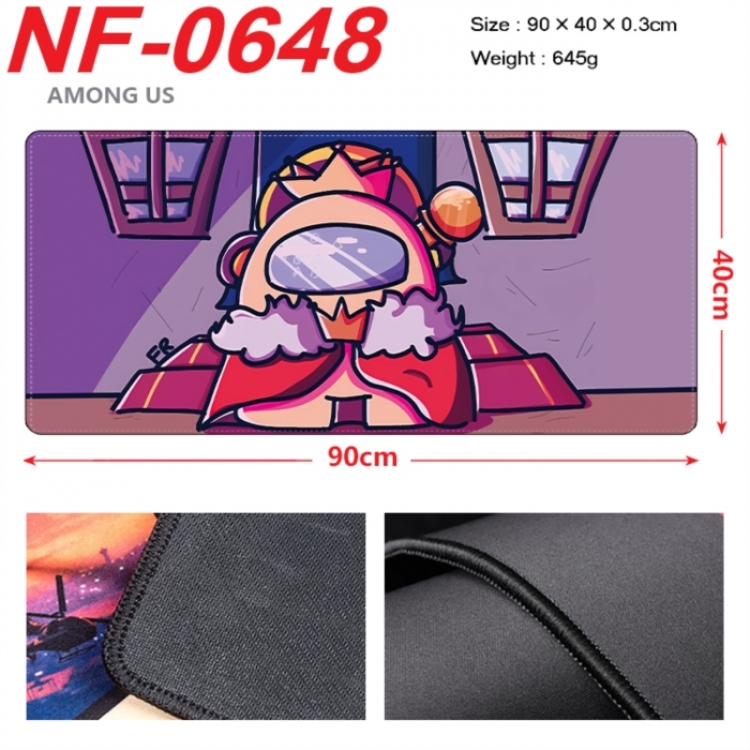 Among us Anime peripheral lock edge mouse pad 90X40cm