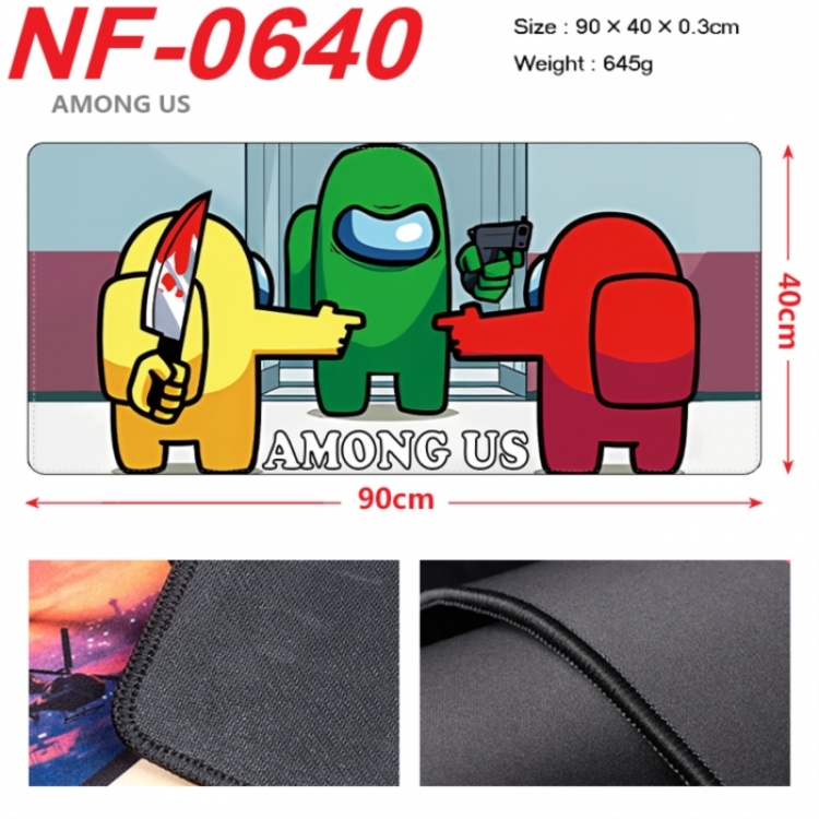 Among us Anime peripheral lock edge mouse pad 90X40cm