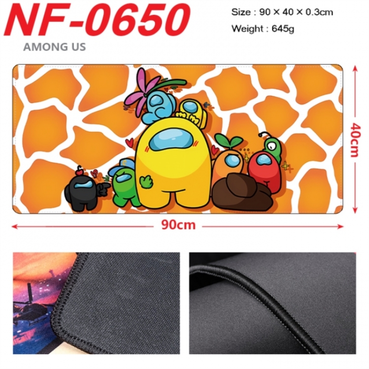 Among us Anime peripheral lock edge mouse pad 90X40cm