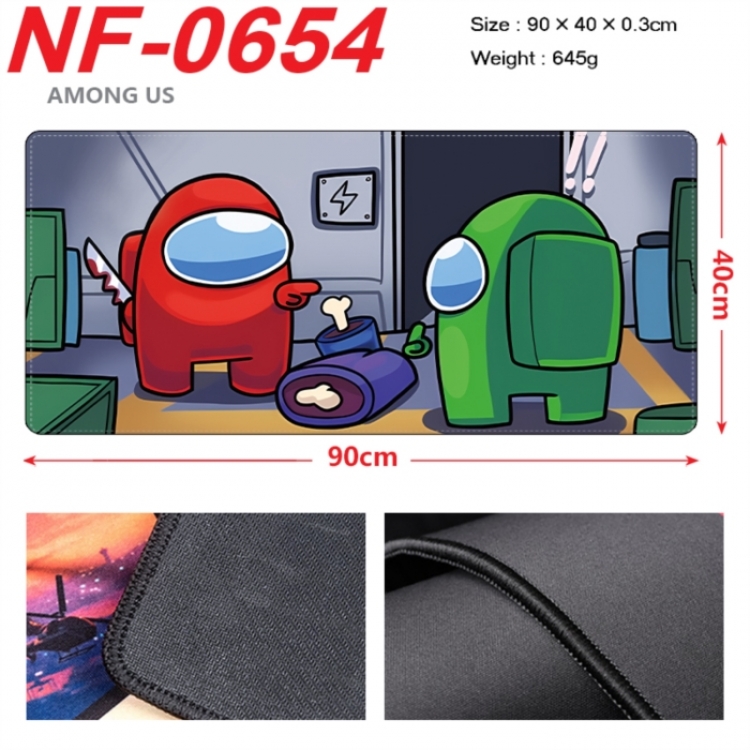 Among us Anime peripheral lock edge mouse pad 90X40cm
