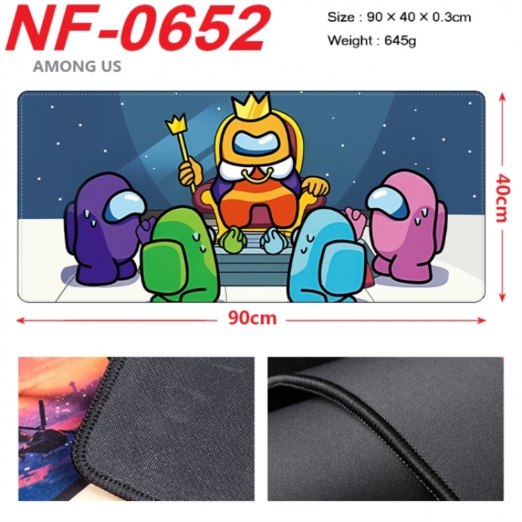 Among us Anime peripheral lock edge mouse pad 90X40cm