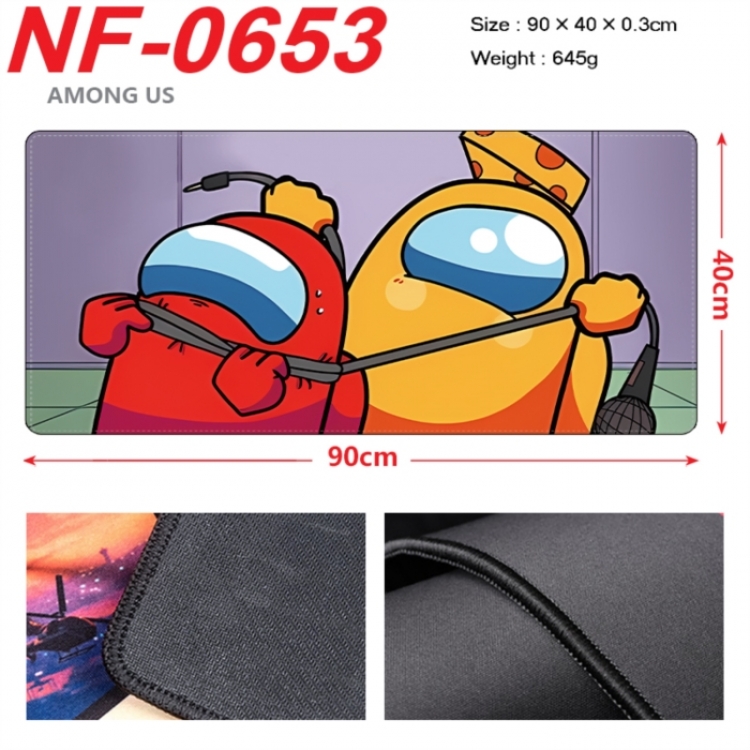 Among us Anime peripheral lock edge mouse pad 90X40cm