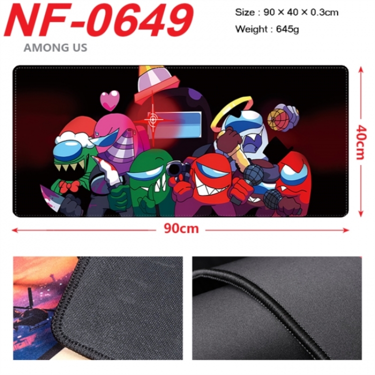 Among us Anime peripheral lock edge mouse pad 90X40cm