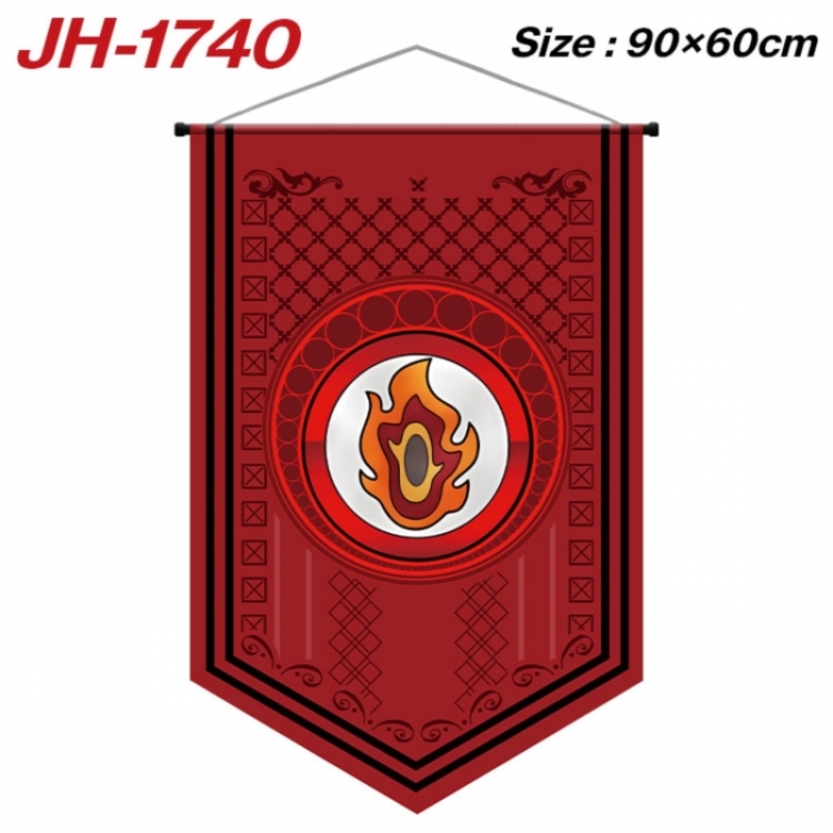 Demon Slayer Kimets Anime peripheral full-color printing with hanging rope flag 90X60CM