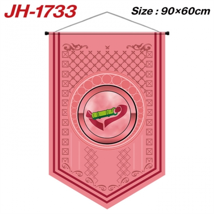 Demon Slayer Kimets Anime peripheral full-color printing with hanging rope flag 90X60CM