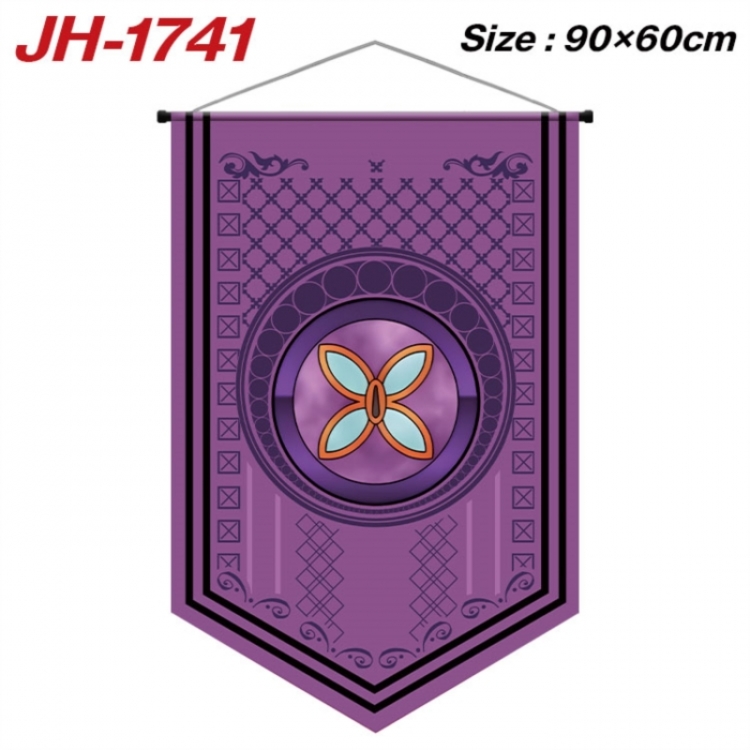 Demon Slayer Kimets Anime peripheral full-color printing with hanging rope flag 90X60CM