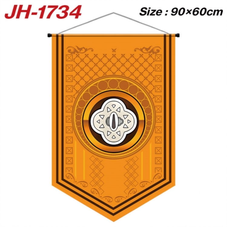 Demon Slayer Kimets Anime peripheral full-color printing with hanging rope flag 90X60CM