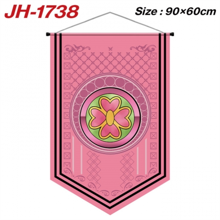 Demon Slayer Kimets Anime peripheral full-color printing with hanging rope flag 90X60CM