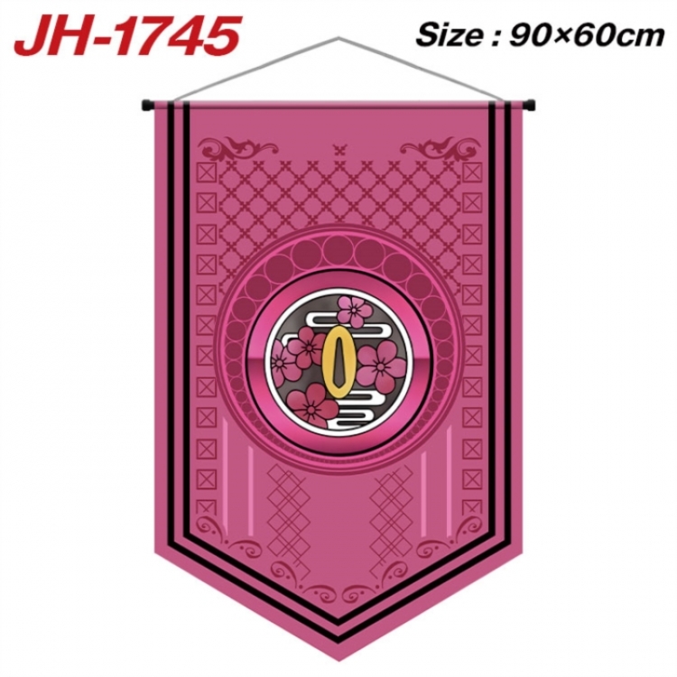 Demon Slayer Kimets Anime peripheral full-color printing with hanging rope flag 90X60CM