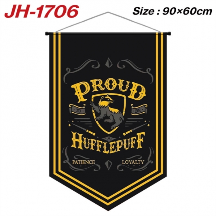 Harry Potter Anime peripheral full-color printing with hanging rope flag 90X60CM