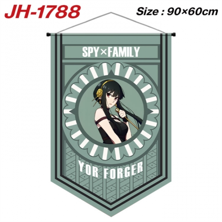 SPY×FAMILY Anime peripheral full-color printing with hanging rope flag 90X60CM