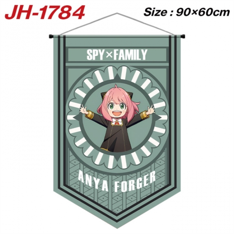 SPY×FAMILY Anime peripheral full-color printing with hanging rope flag 90X60CM
