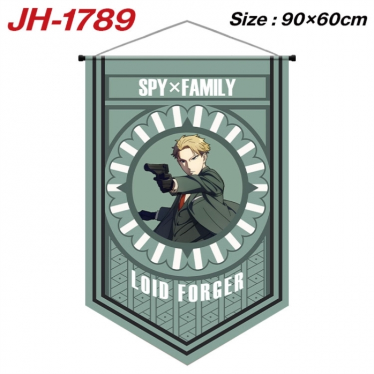 SPY×FAMILY Anime peripheral full-color printing with hanging rope flag 90X60CM