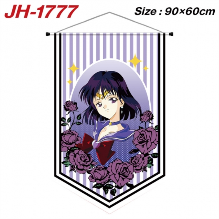 sailormoon Anime peripheral full-color printing with hanging rope flag 90X60CM