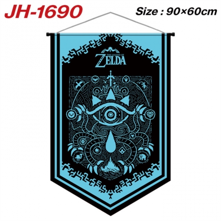 The Legend of Zelda Anime peripheral full-color printing with hanging rope flag 90X60CM