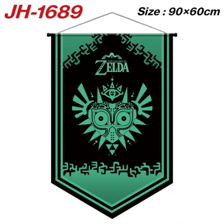 The Legend of Zelda Anime peripheral full-color printing with hanging rope flag 90X60CM