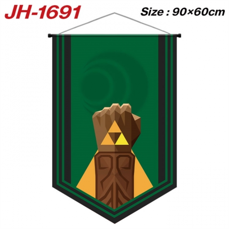 The Legend of Zelda Anime peripheral full-color printing with hanging rope flag 90X60CM
