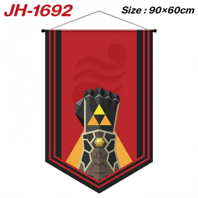 The Legend of Zelda Anime peripheral full-color printing with hanging rope flag 90X60CM